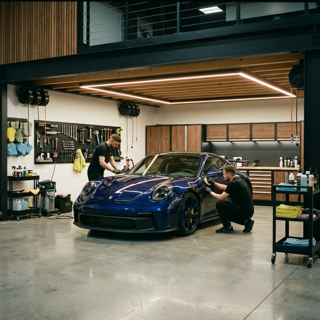 Auto detailing service website with booking system and service packages