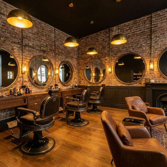 Barbershop website with online haircut appointment booking